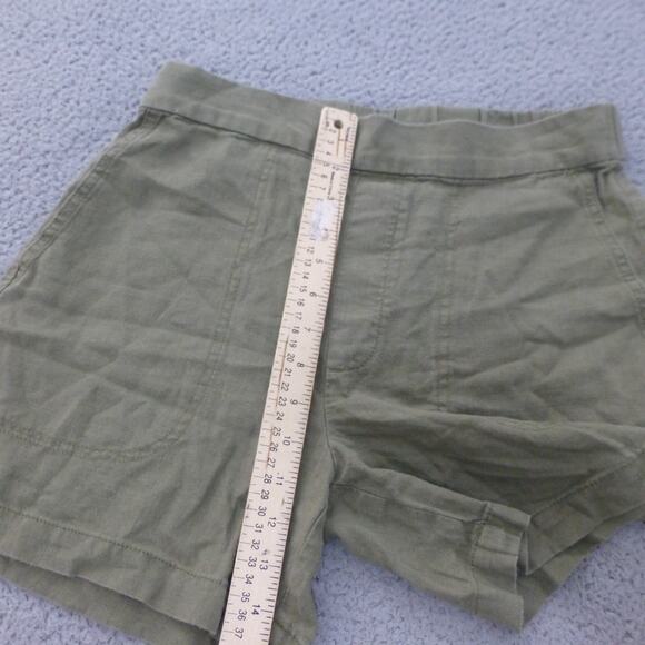 Banana Republic Shorts Womens Small Linen Blend Pull On Green Casual - Picture 5 of 7